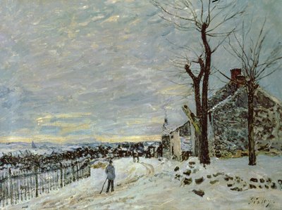 Sneeuw in Veneux-Nadon, c.1880 door Alfred Sisley